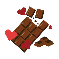 Valentine's Day chocolate illustration