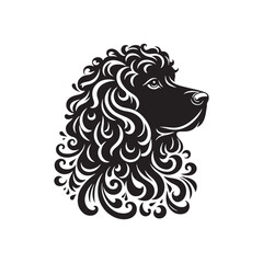 American Spaniel Vector - Illustration Of American Spaniel - Minimalist American Spaniel Silhouette..