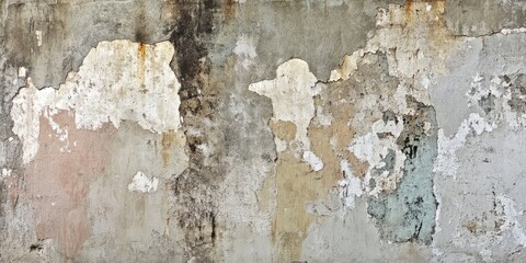 The texture of neglected plaster walls shows signs of wear, revealing the impact of time on the shabby plaster surfaces that have not been properly maintained.