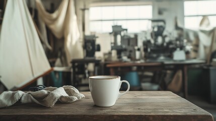 Fototapeta premium Coffee Break in the Workshop.