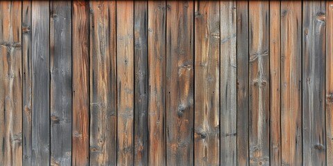 Detailed photo texture of an old wooden wall, showcasing the natural beauty of wood planks in close up. The wooden wall features rich textures, perfect for adding depth to any design.