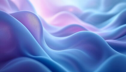 Obraz premium Abstract Blue and Purple Waves. Concept of fluidity, movement, and serenity.