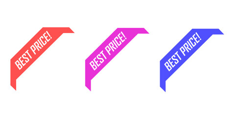 Sales badges vectors icon set