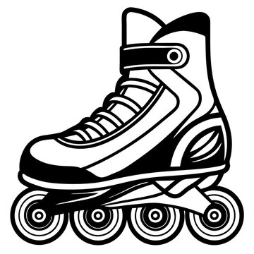 recommend clip art: Inline Roller Skate Design 