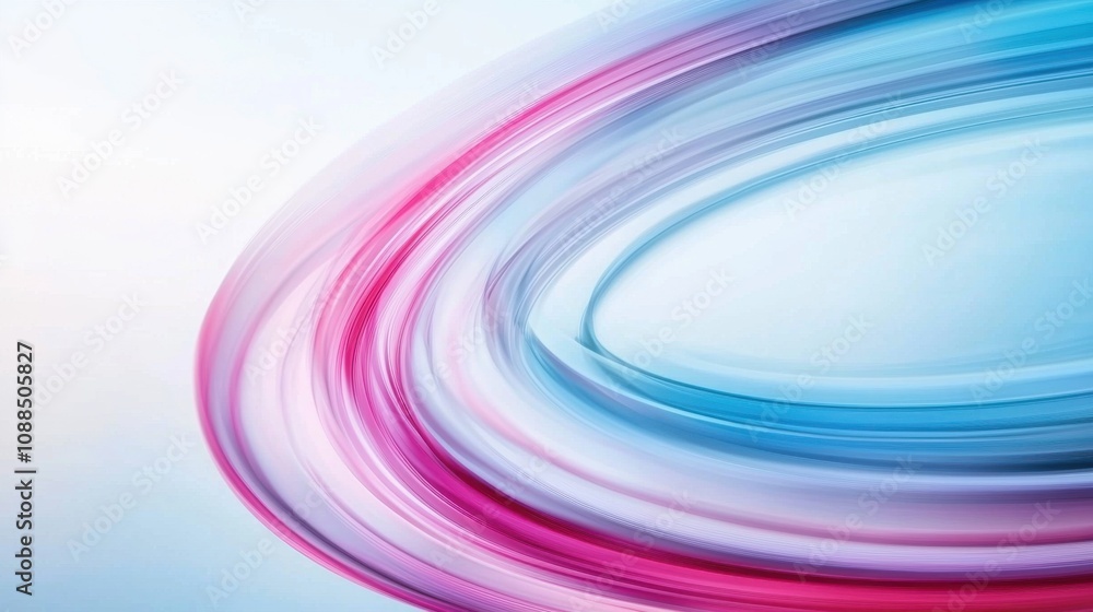 Poster beautiful abstract swirling lines in soft pastel colors creating a serene and calming background for
