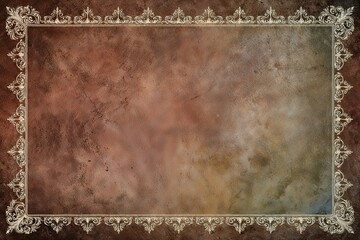 Vintage Rustic Photo Overlay with Ornate Border Texture