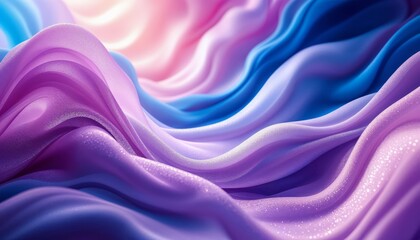 Obraz premium Abstract colorful wavy fabric background. Concept of design, texture, and art.