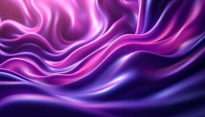 Fototapeta premium Abstract Purple and Pink Silk Waves. Concept of luxury, elegance, and beauty.