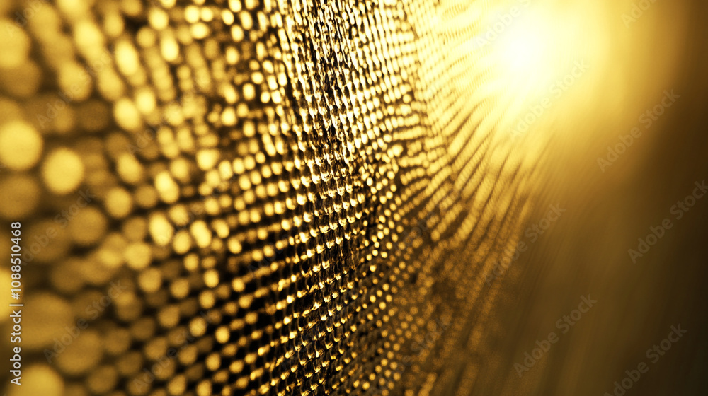 Poster shimmering golden texture creating an abstract background with depth and light