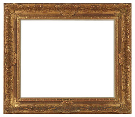 Patterned picture frame on a transparent background, in PNG format.