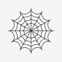Spider Web Vector Line Art Illustration with Detailed and Intricate Web Patterns Perfect for Design Projects