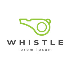 whistle logo design vector template
