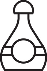 Beer and Alcohol Bottle Line Icon
