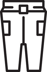 Clothing Pant Icon Illustration