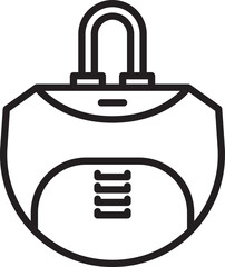 Fashion Handbag Line Icon
