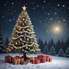 Obraz premium Christmas background