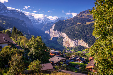 View of Lauterbrunnen Valley, Wengen, Switzerland