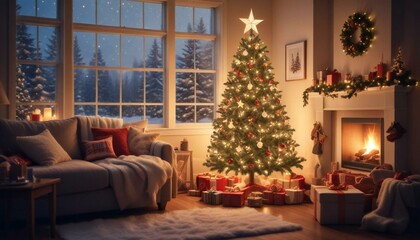 chrsitmas tree background