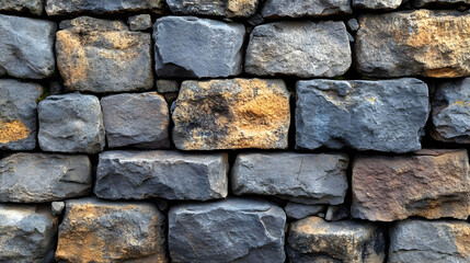 Gray and Tan Stone Wall Texture Background