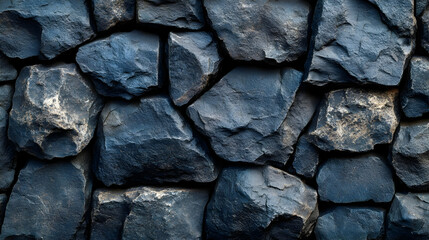 Dark Grey Rock Wall Texture - Illustration