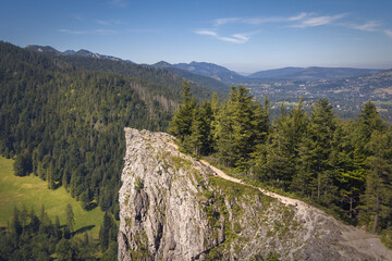 Scenic View from Tatra National Park in the Carpathian Mountains