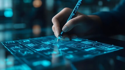 Naklejka premium Designing Futuristic Interface