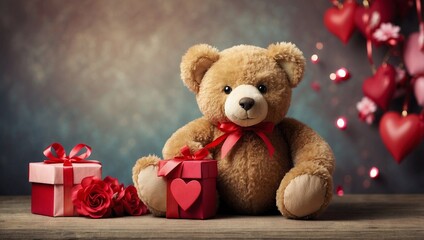 Surprise Teddy Bear and xARed Heart Box