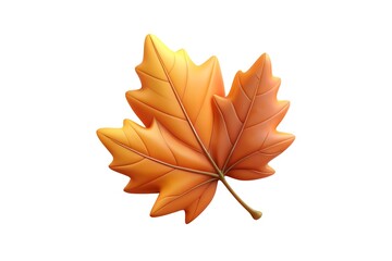 Oak leaf vector graphic on a white background