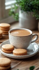 Warm Coffee and Macarons