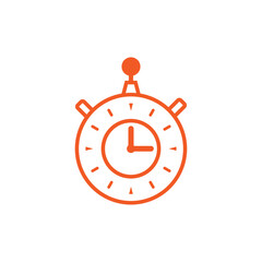 Stopwatch sport measurement logo design