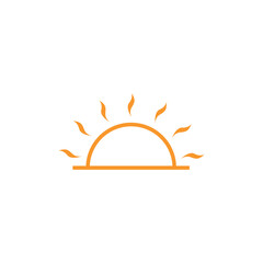 Yellow sun energy logo design