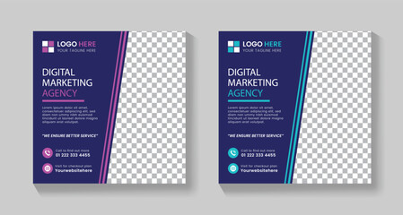 Digital Marketing Agency Social Media Post Template, Agency Social Media Post Template,| Social Media Post Template , Facebook Post, ,LinkedIn Post ,