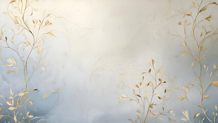 Elegant Botanical Art with Golden Branches on Soft Pastel Background This artwork is ideal for home decor to create a calming and luxurious ambiance in living spaces, bedrooms, or dining rooms. 