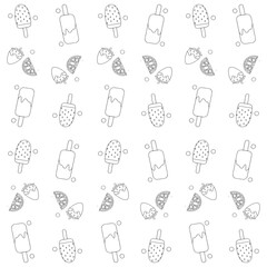 ice cream pattern background