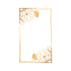 frame with flowers