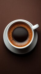Aromatic Coffee in White Cup