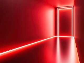 Red Neon Room Interior Design