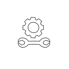 settings line icon