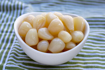 Pickled Scallion, Pickled Japanese leek bulbs