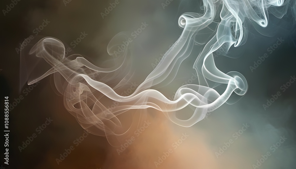 Poster artistic smoke patterns abstract background digital art soft environment close-up view conceptual re