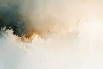 Minimalist beige and white textured abstract painting