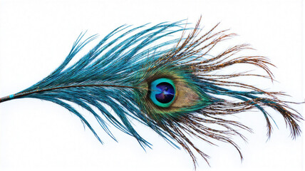 Obraz premium close up of peacock feather
