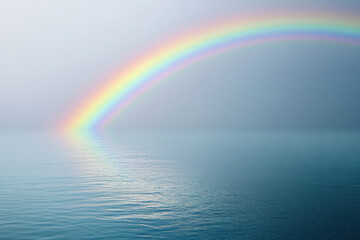 rainbow over the sea