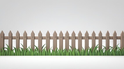 wooden fence and green grass