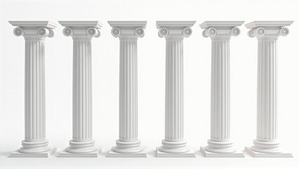 column isolated on white