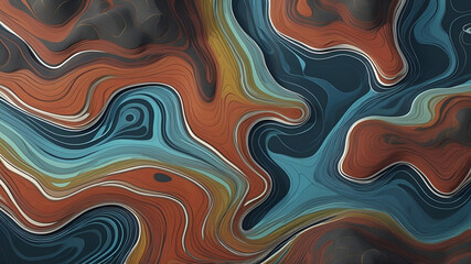Fototapeta premium abstract background with waves