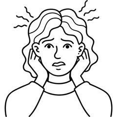 stressed woman suffer with repetitive thoughts