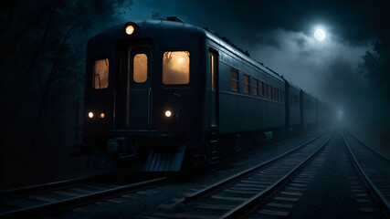 Fototapeta premium train on the railway