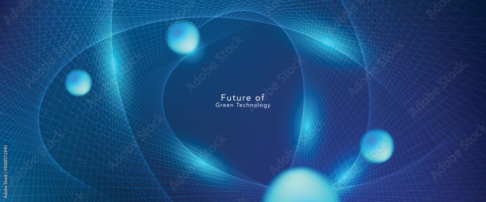 Aufkleber futuristic technology abstract background. abstract futuristic curve digital line design.modern futu