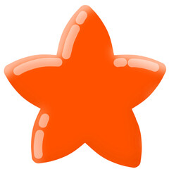 illustration of a star, illustration of an orange, illustration of a starfish, candy, sweets, sweet candy, gummy, png, star, star icon, star element 